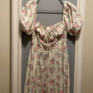 Milkmaid floral dress